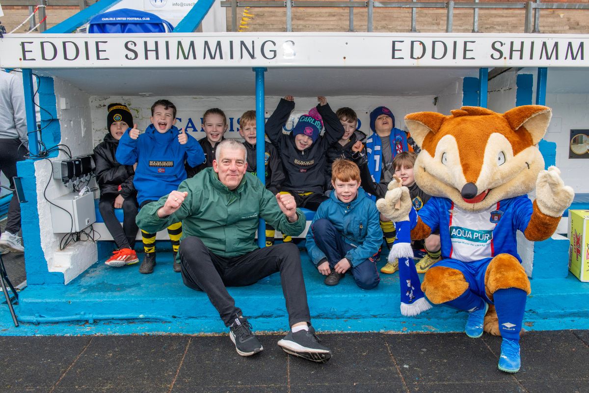 As part of the day, young fans get to meet Carlisle United mascot Olga the Fox